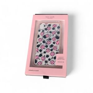Kate Spade Jeweled Floradoodle Clear iPhone XR Phone Case